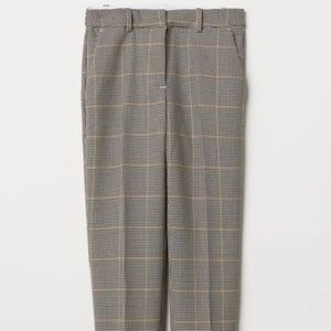 H&m Stove Top Grid Line Windowpane Pants